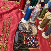 Beseda s paní Blankou Chládkovou - vyšívání praporů, krojů a jiných věcí – fotografie